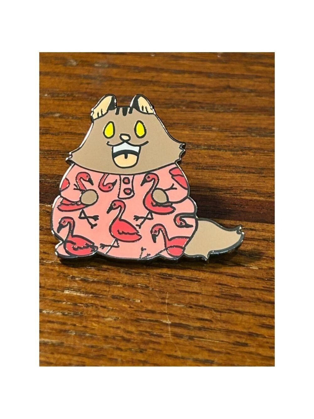 Breaking Cats 
Tommy PJ
Unisex Pin Pink Brown